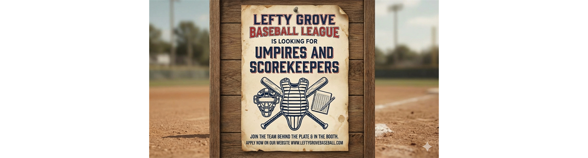 Umpires and Scorekeepers Needed