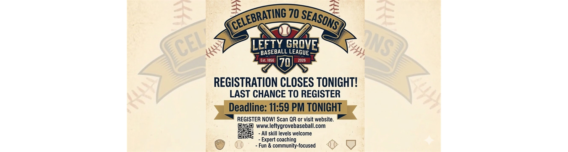 2026 Registration CLOSES @ 11:59PM TONIGHT!!