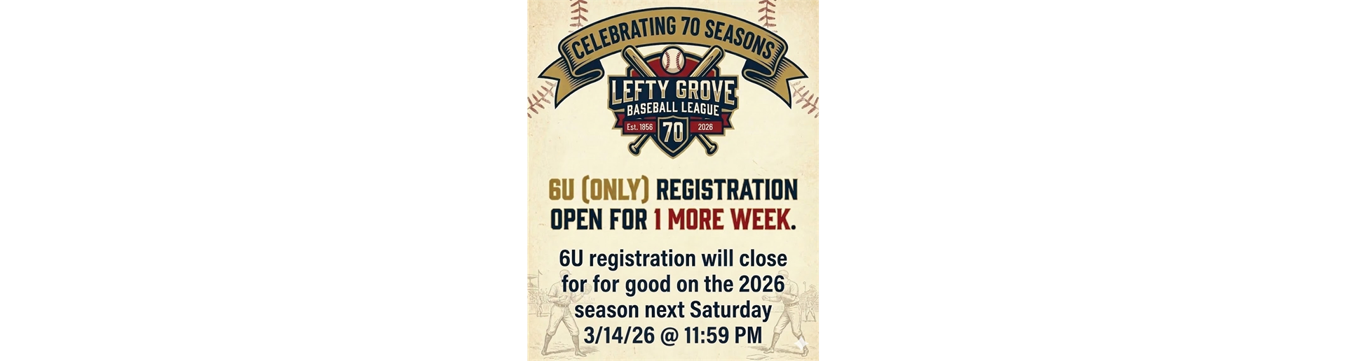 2026 Registration CLOSES @ 11:59PM TONIGHT!!